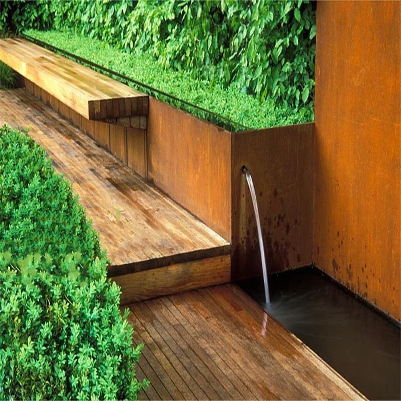 Chinese Style Corten Steel Water Feature Supplier